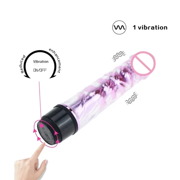 Vibrador transparente - Imagen 3