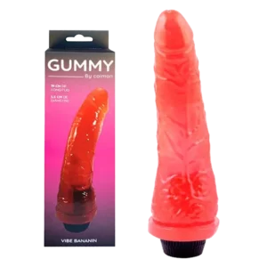 Vibrador Jelly Bananin Rojo- Caiman