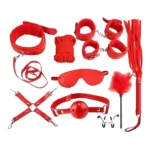 Kit BDSM Set 10 piezas Rojo