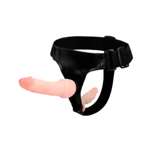 Arnés con dildo doble