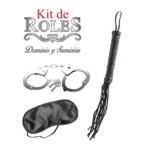 Kit Roles Dominio y Sumisión Starsex – Set BDSM con Esposas, Látigo y Segadera